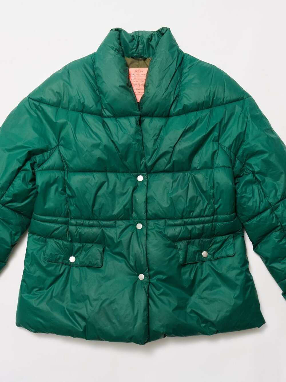 J CREW ALPS PRIMALOFT PUFFER JACKET DARK SPRUCE GREEN